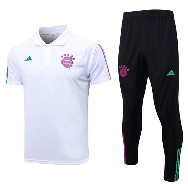 Polo Bayern München Conjunto Completo 2024 Weiß